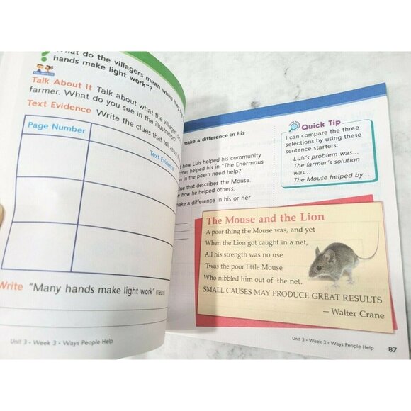 Wonders Close Reading Companion Children's School Workbook Home School Grade 2 - Picture 4 of 5